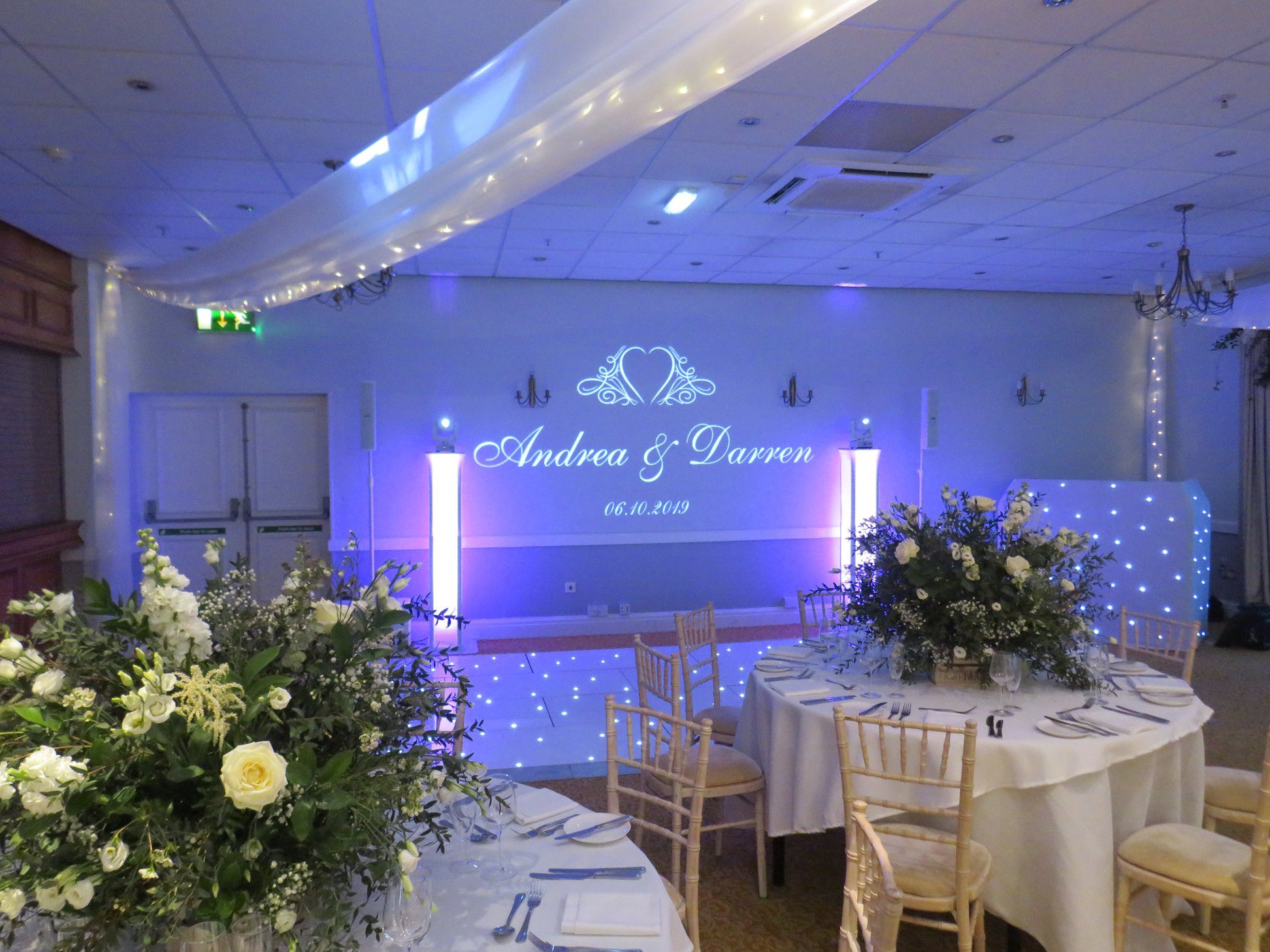 Projected Monograms, Animations & Projection Mapping.